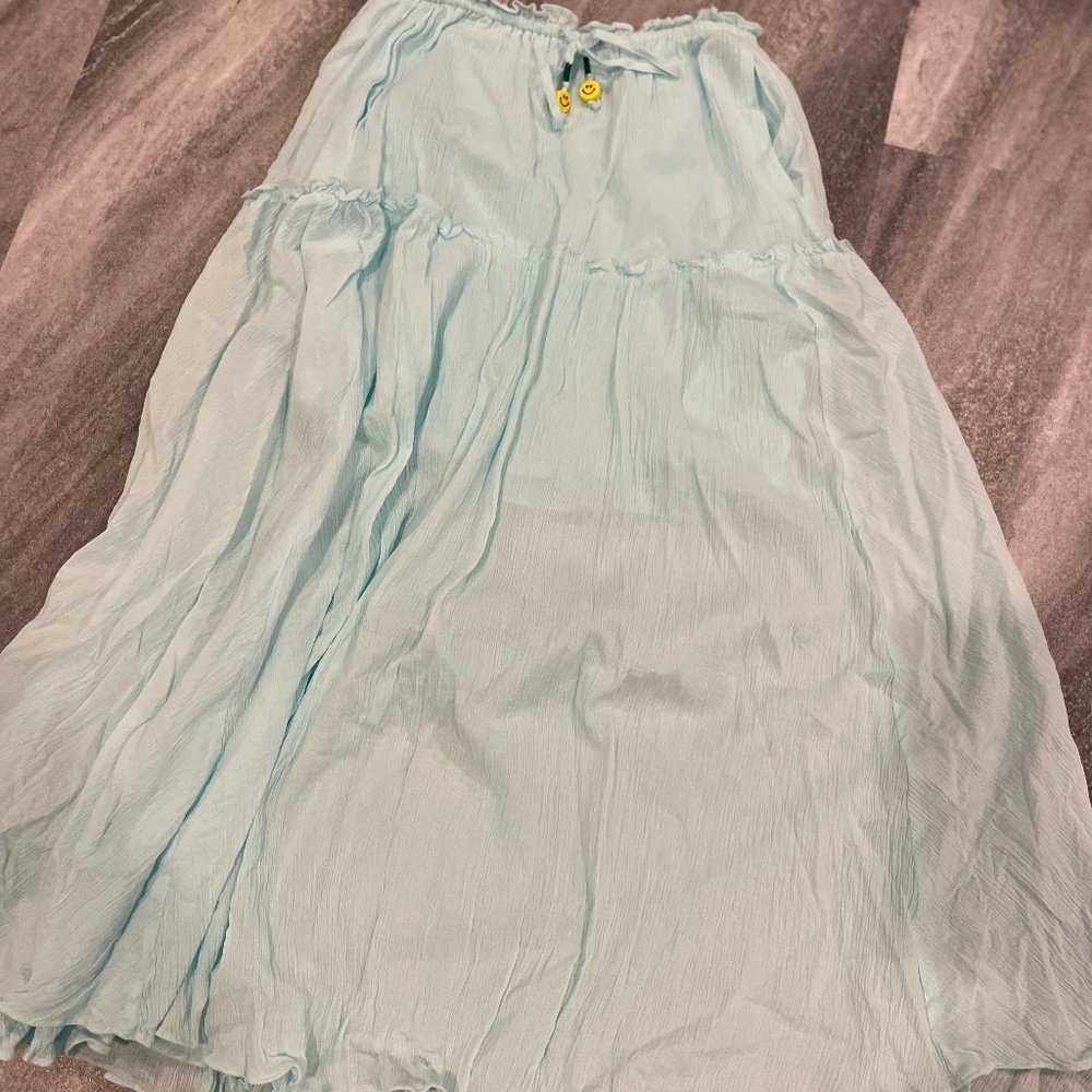 Kerri Rosenthal mint gauze tiered skirt